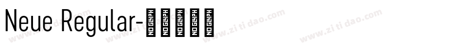 Neue Regular字体转换